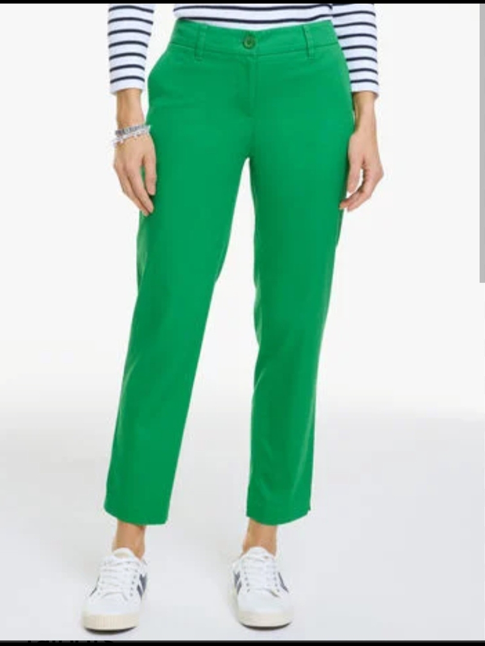 Tailored Ankle Pants in Bright Green